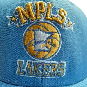 Minneapolis Lakers NBA Throwback Mitchell and Ness Hat Size 7 1/2
